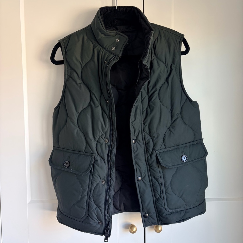 Banana Republic Quilted Outerwear in Dark Green | S